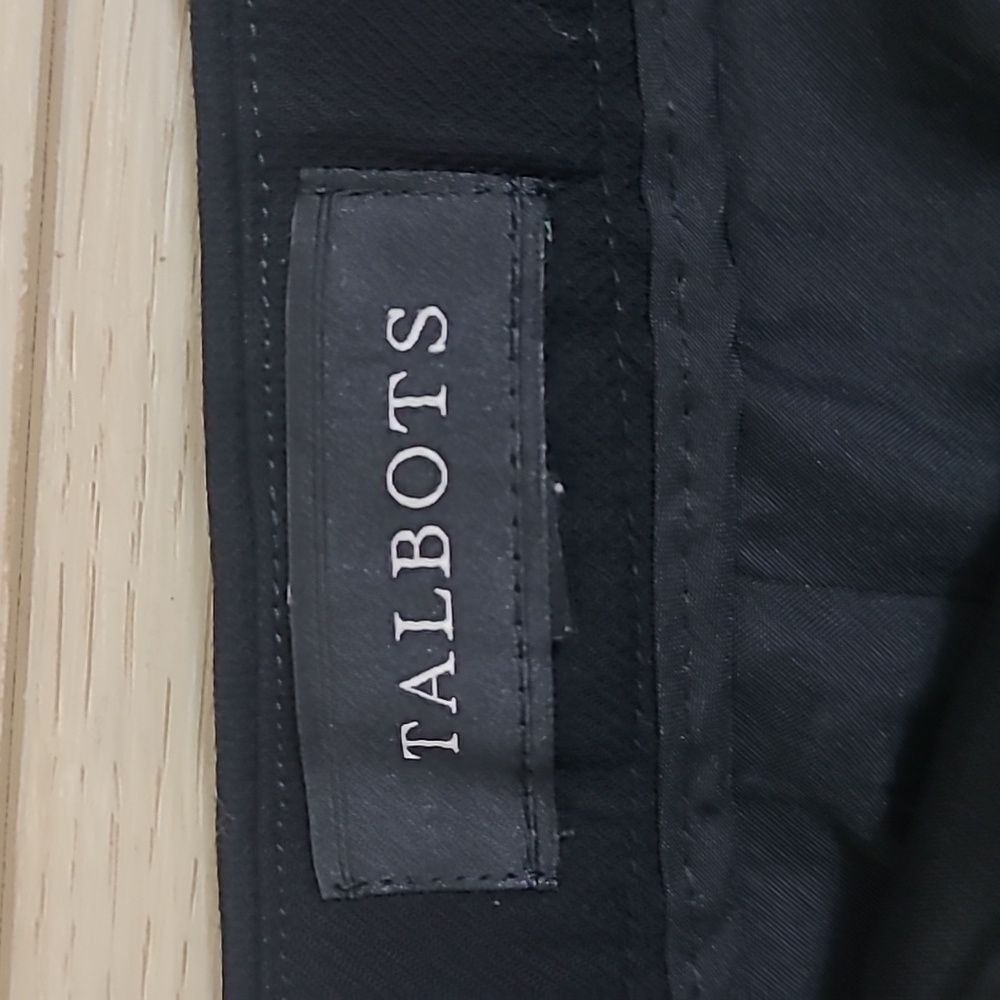 Talbots Black Pencil Skirt with White Accents Size 4 - Picture 3 of 6